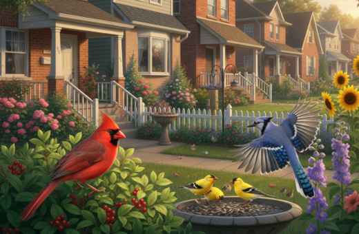 Bird Colors You’re Most Likely to Notice First in Residential Neighborhoods