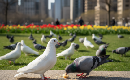 pigeon vs dove identification urban