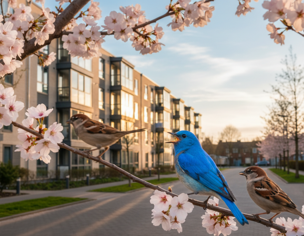 Listening for Calls That Reveal Which Birds Live Near Apartment Blocks