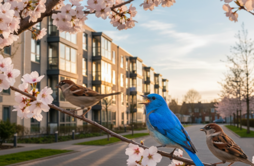 Listening for Calls That Reveal Which Birds Live Near Apartment Blocks